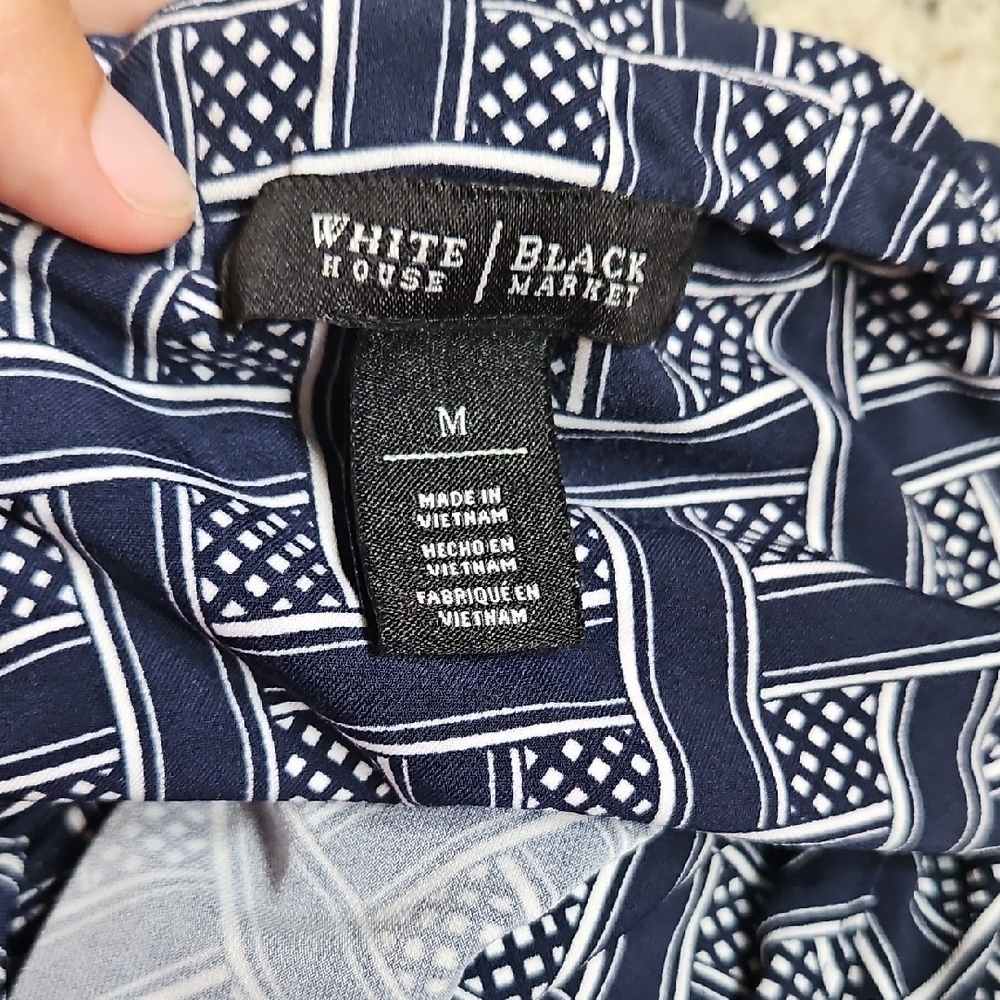White House Black Market Navy Swim Tankini Top - Picture 4 of 4